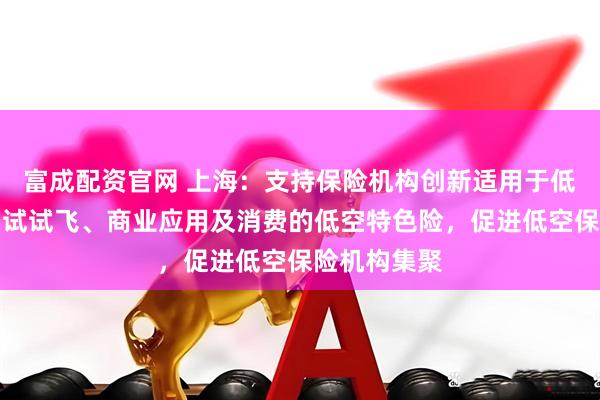 富成配资官网 上海：支持保险机构创新适用于低空航空器测试试飞、商业应用及消费的低空特色险，促进低空保险机构集聚