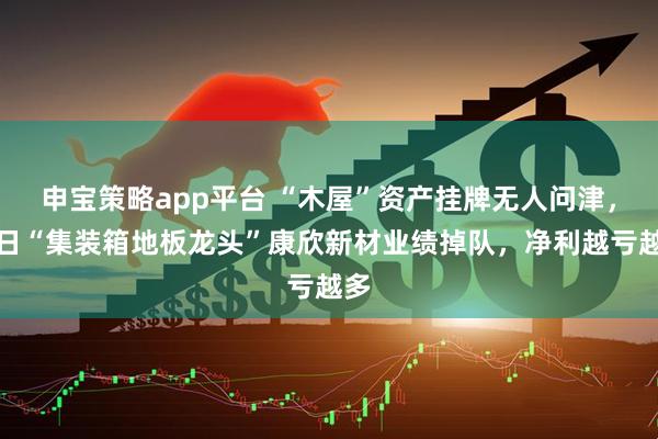 申宝策略app平台 “木屋”资产挂牌无人问津，昔日“集装箱地板龙头”康欣新材业绩掉队，净利越亏越多