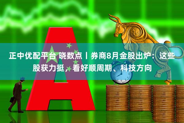 正中优配平台 晓数点丨券商8月金股出炉：这些股获力挺，看好顺周期、科技方向